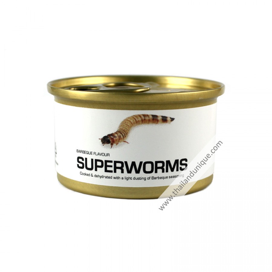 Canned Superworms with Salt
