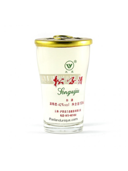 Strong Chinese Whiskey in Shot Glass