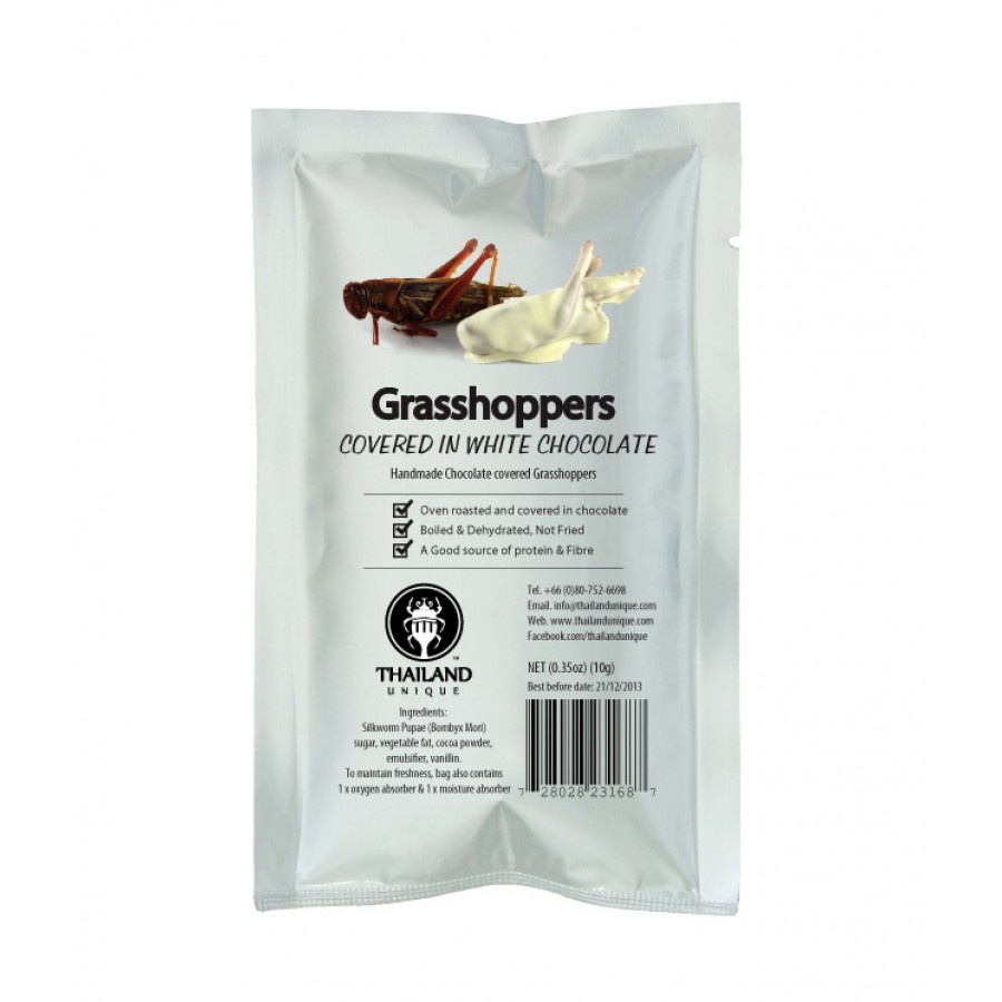 Chocolate covered grasshoppers