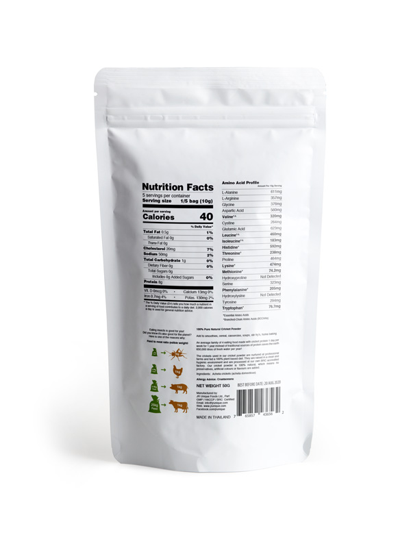 Cricket Powder 100g Acheta Domestica