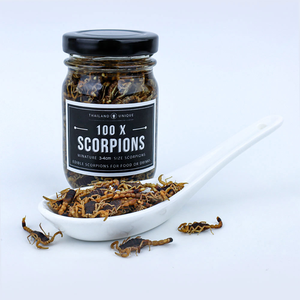 Small Edible Scorpions, 150 count for food or drink garnishes