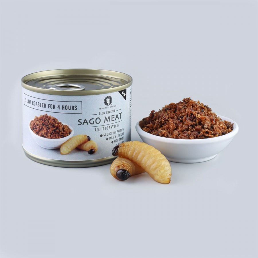 Sago Worm Meat, ready-to-eat or cook with, long shelf-life, no